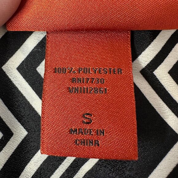 Missoni For Target Zig Zag Black White Long Sleeve Button Up Blouse Women Small - Picture 9 of 9